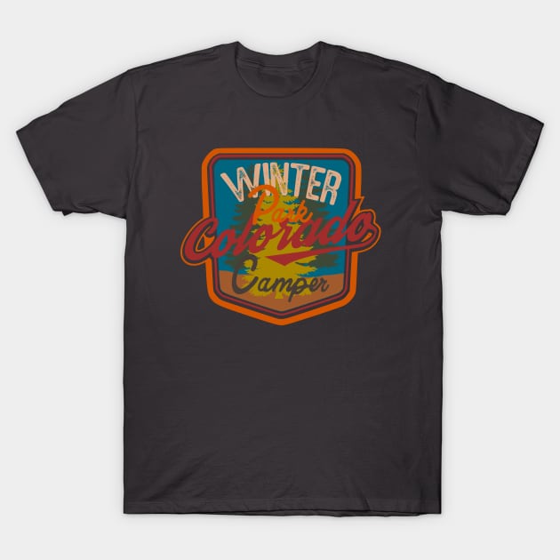 Winter park camper Colorado badge adventure T-Shirt by SpaceWiz95
